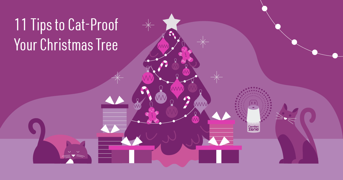 11 Tips to Cat Proof Your Christmas Tree Infographic Comfort Zone