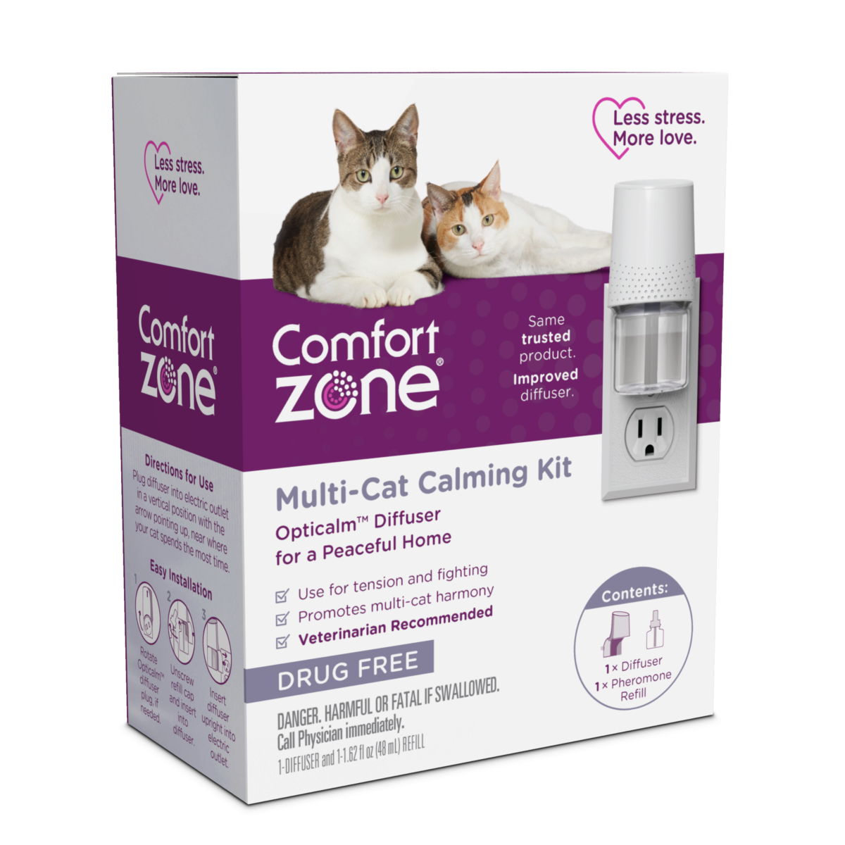Comfort zone plug top in for cats